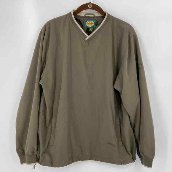 Cabela’s Women's Windcrest Jacket Size L Army Olive Green Pullover Lined - Picture 13 of 13